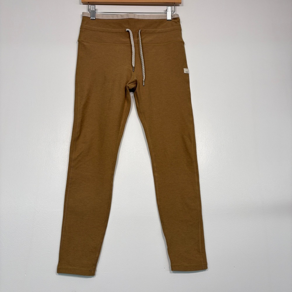Vuori Women Leggings Sz S Brown Performance Slim Fit Activewear Athleisure Gym - Picture 1 of 11
